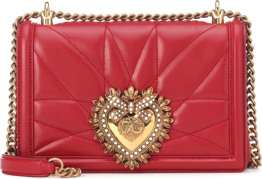Dolce & Gabbana Medium Devotion leather shoulder bag