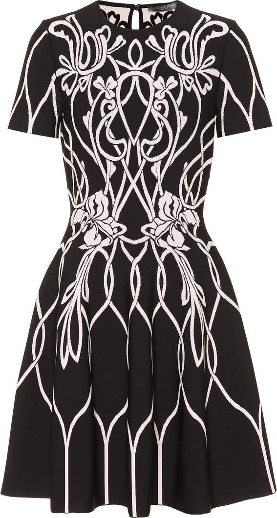 Alexander McQueen Floral knit dress