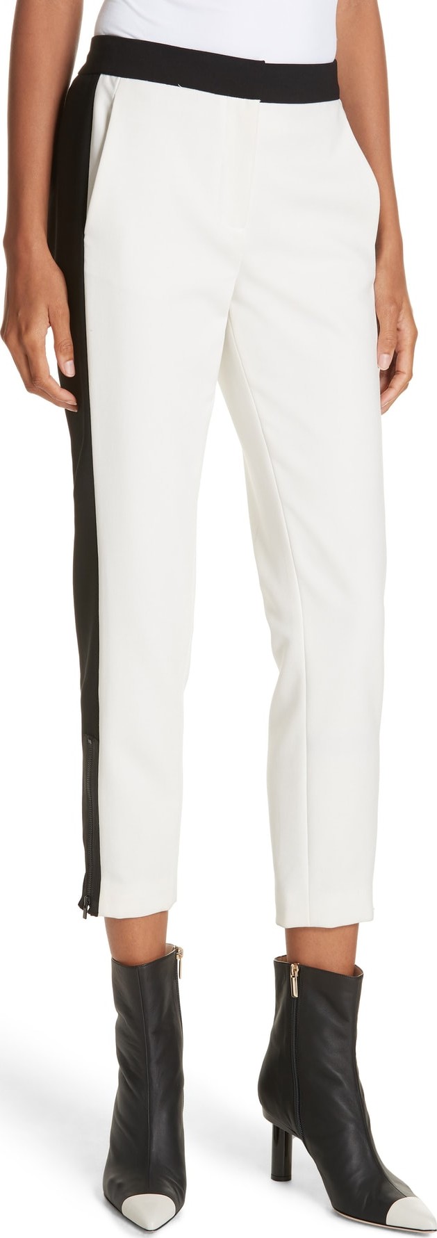 Tibi Anson Tuxedo Skinny Pants