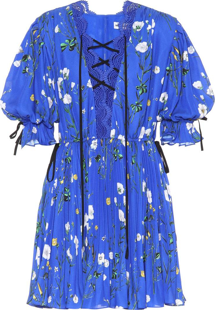 Self Portrait Exclusive to mytheresa.com – Floral-printed crêpe minidress