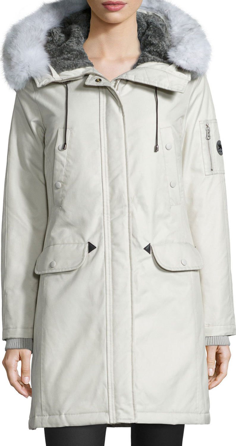 Spiewak Aviation Fur-Hood Parka Coat