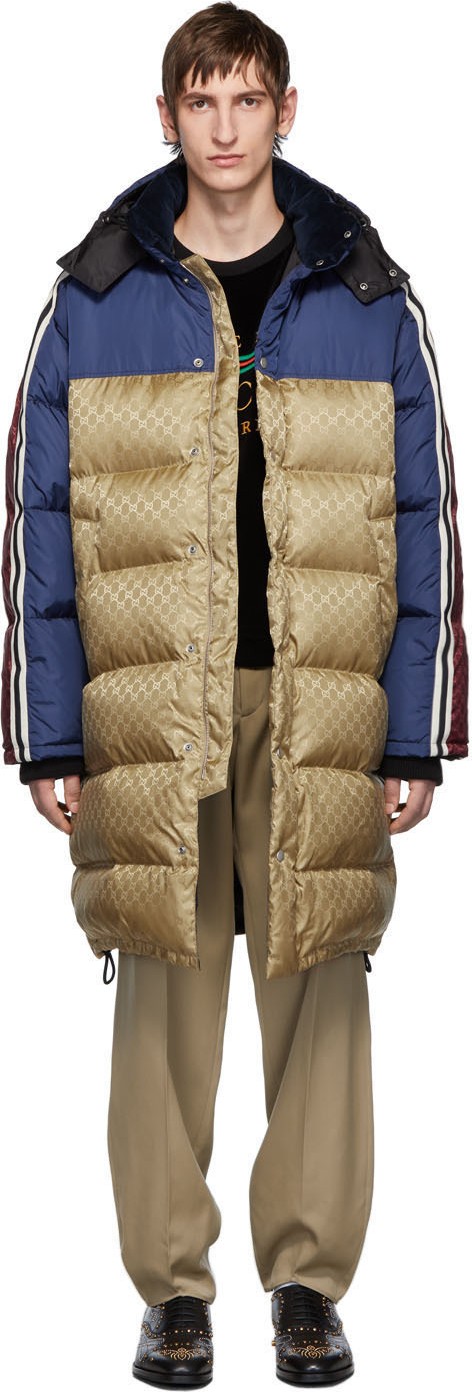 Gucci Multicolor Down GG Nylon Coat