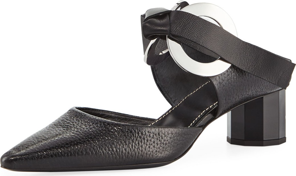 Proenza Schouler Pillar Rings T-Bar Mules