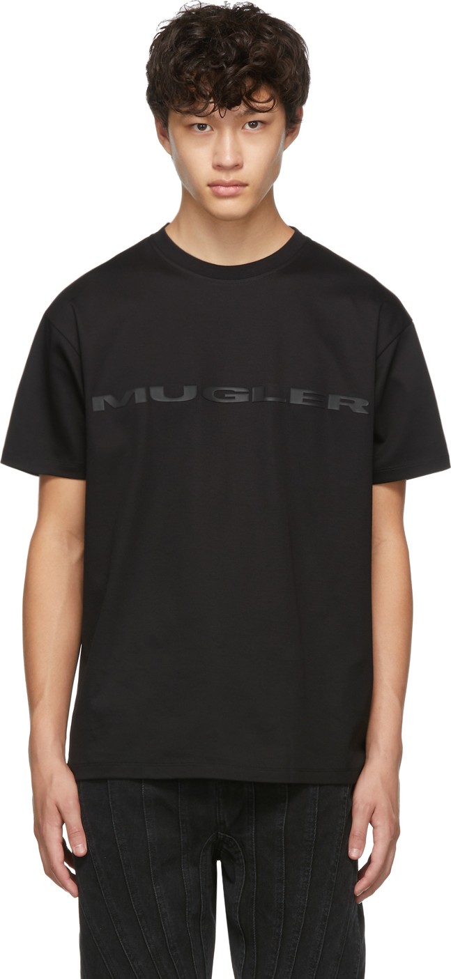 Mugler Black Logo T-Shirt