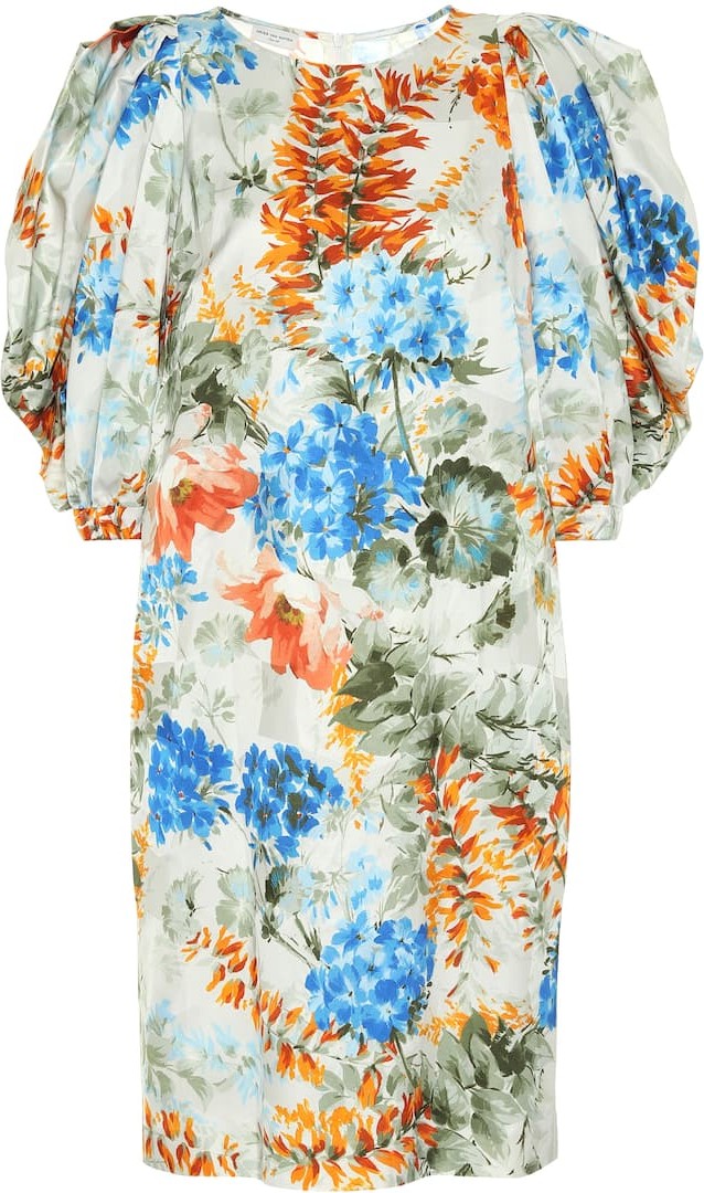 Dries Van Noten Floral cotton-blend midi dress