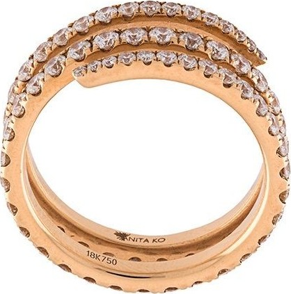 Anita Ko Coil Diamond Ring