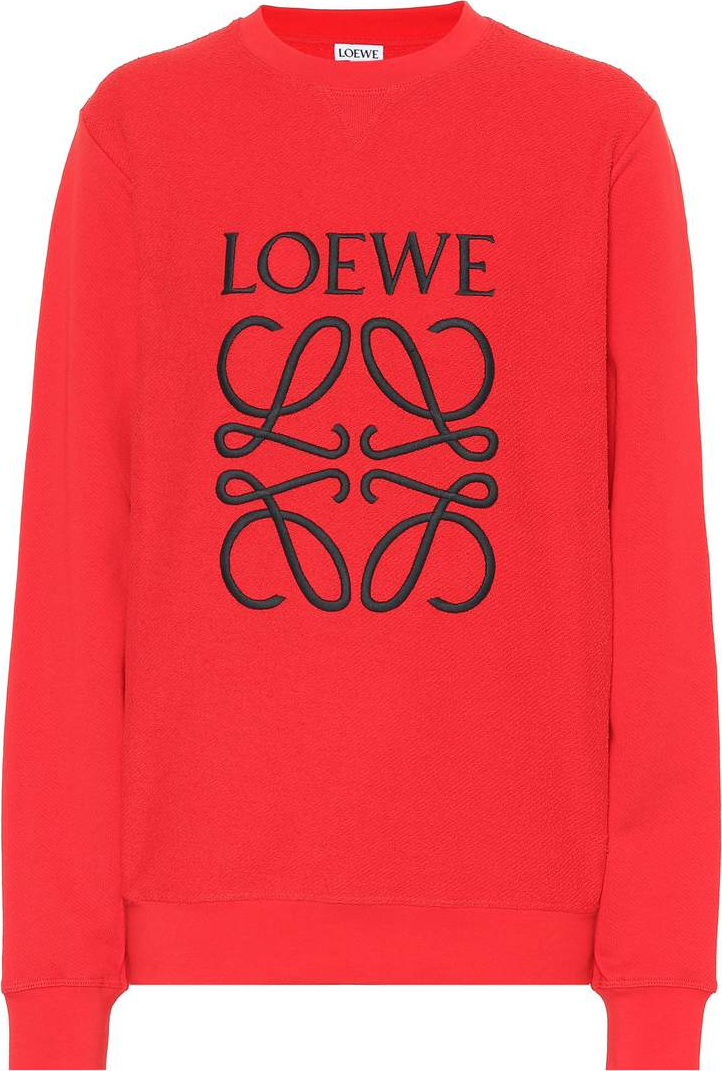 LOEWE Embroidered cotton sweatshirt