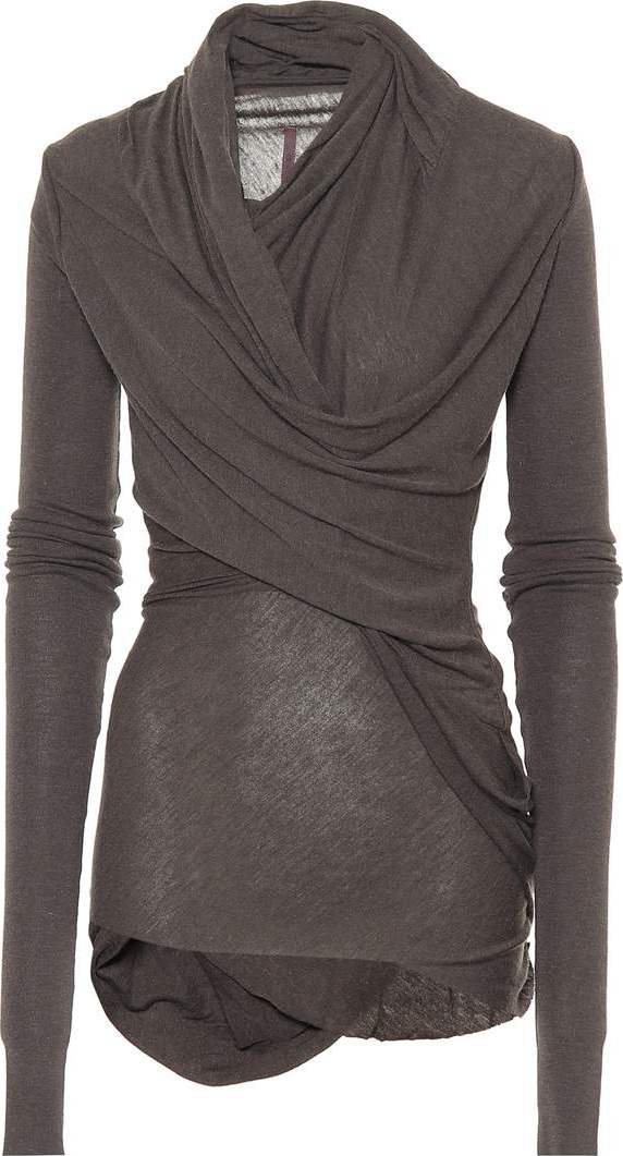 Rick Owens Lilies draped knit top