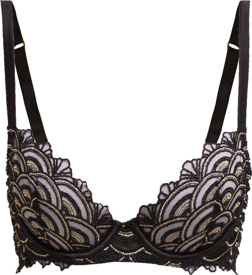 Coco De Mer X V&A Gilded Arch lace bra