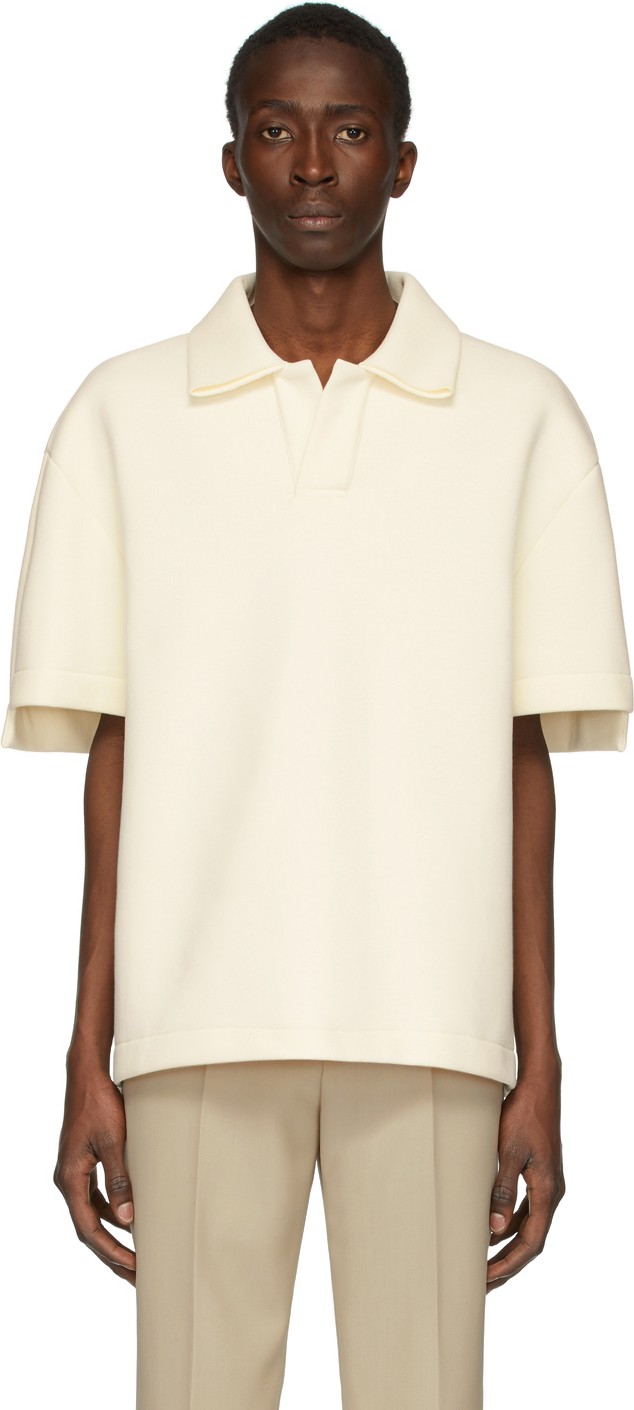 Maison Margiela Off-White Scuba Piqué Polo