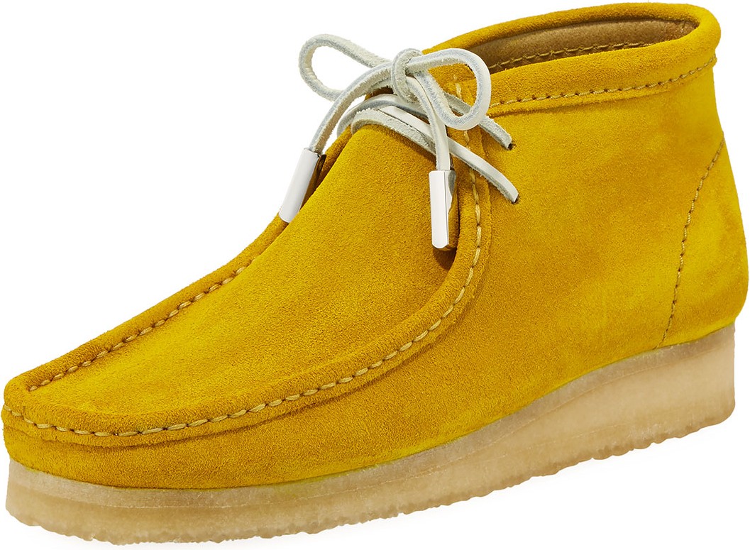 Sycamore Style Men's Suede Wallabee/Moc Chukka Boot, Speed Yellow