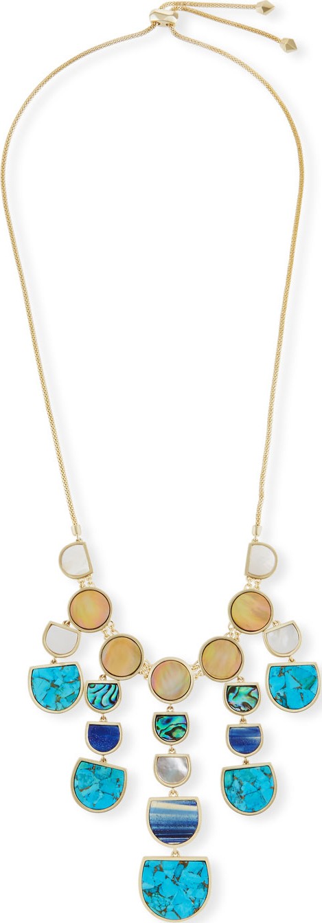 Kendra Scott Corbin Mixed Stone Bib Statement Necklace