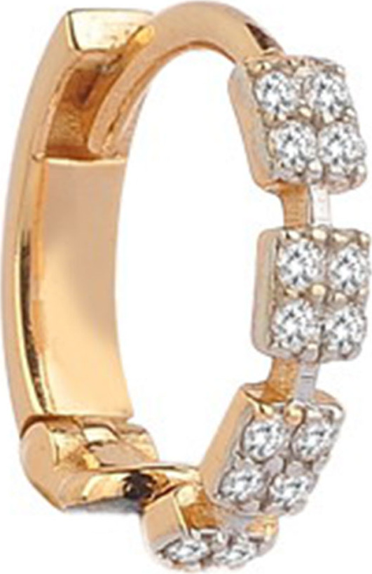 Kismet by Milka 14k Rose Gold Diamond Hoop Earring (Single)