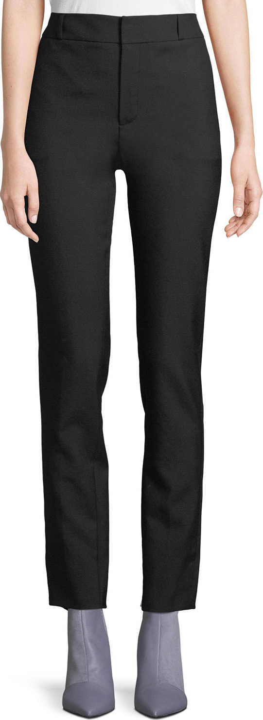 Saint Laurent Classic Straight-Leg Wool Pants
