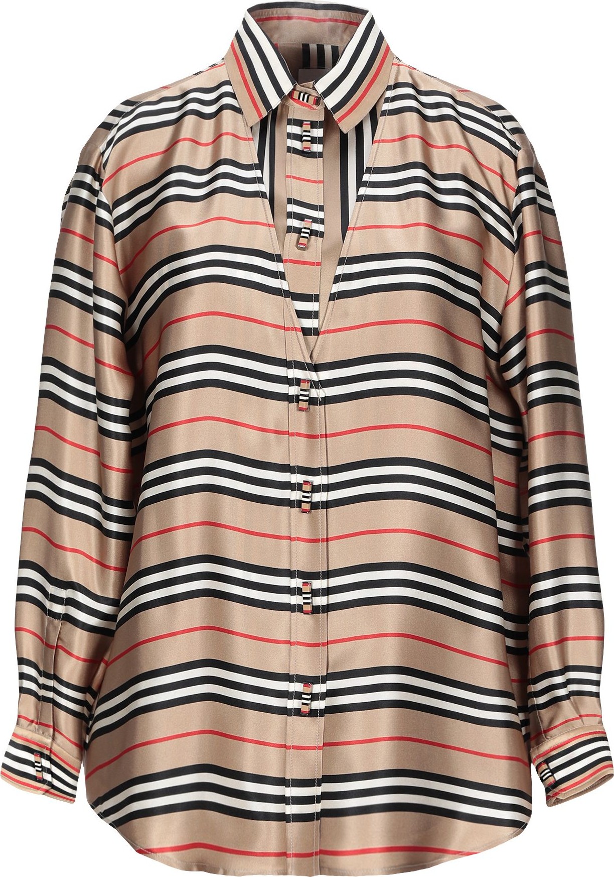 Burberry London England Silk Shirts & Blouses