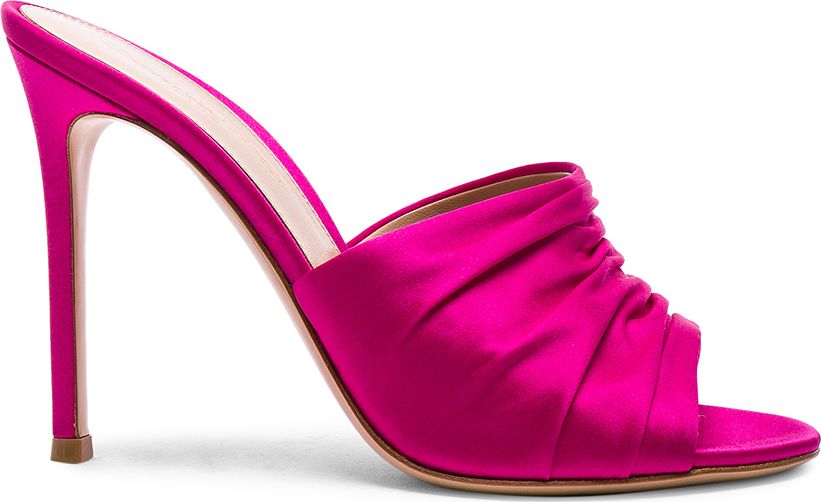 Gianvito Rossi Satin Cecile Mules