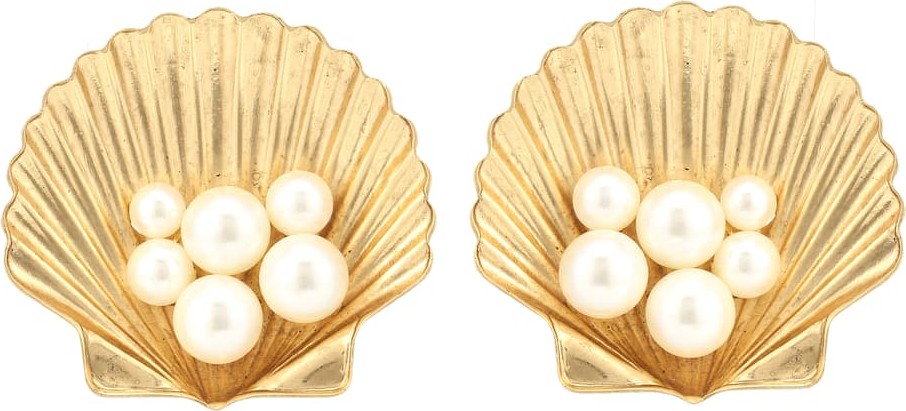 Jennifer Behr Sirena clip-on earrings