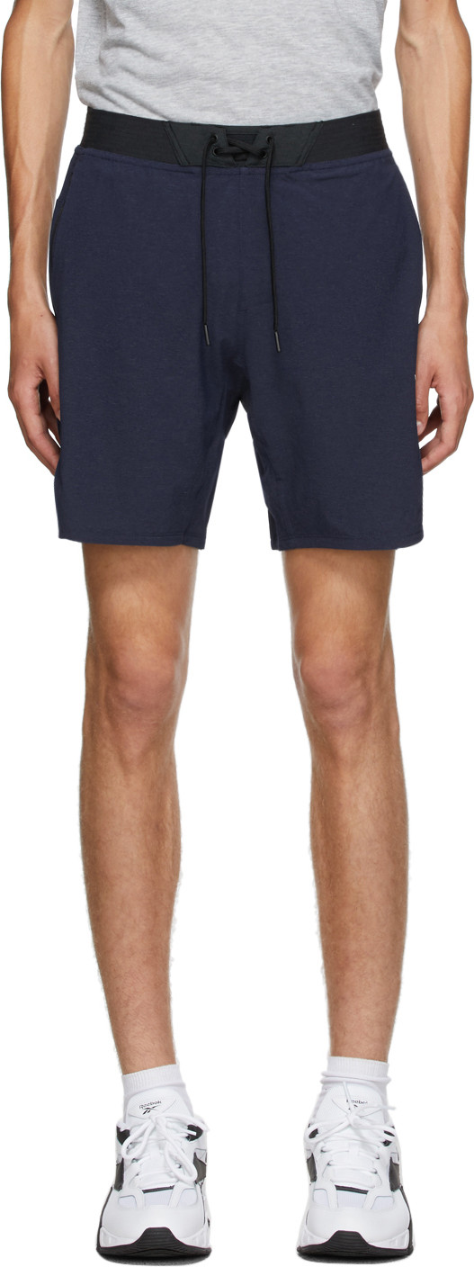 Reebok - Navy Textured Epic Shorts
