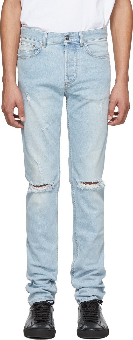 Givenchy Blue Distressed Jeans