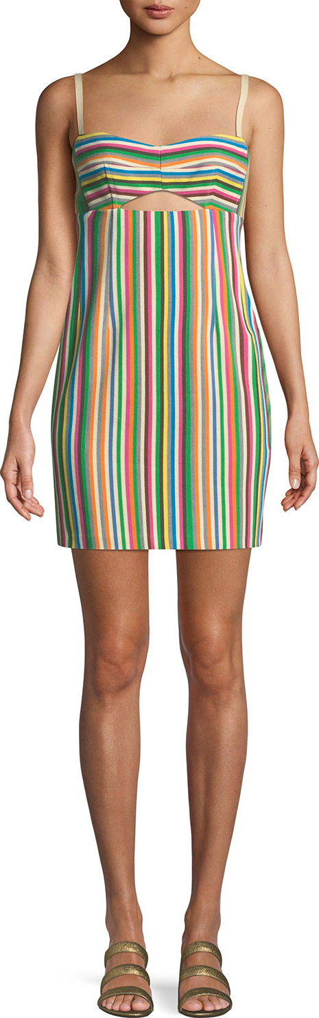 Nanette Lepore Atlantis Striped Mini Dress