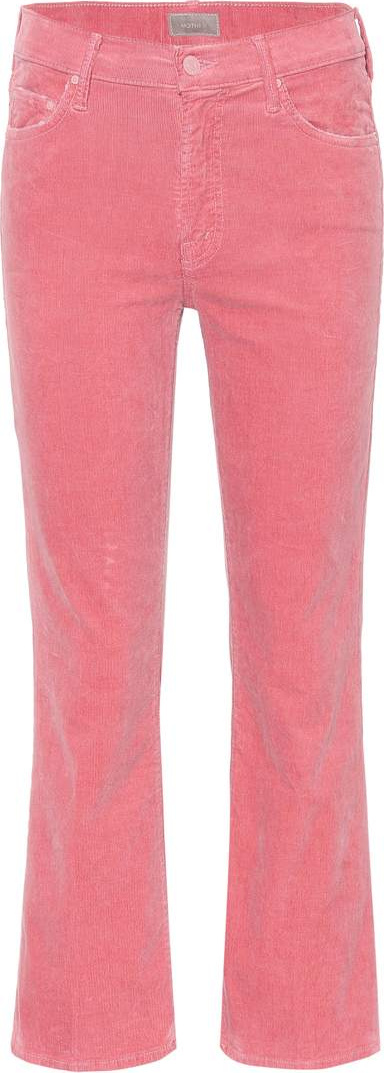 MOTHER The Outsider Cropped corduroy jeans