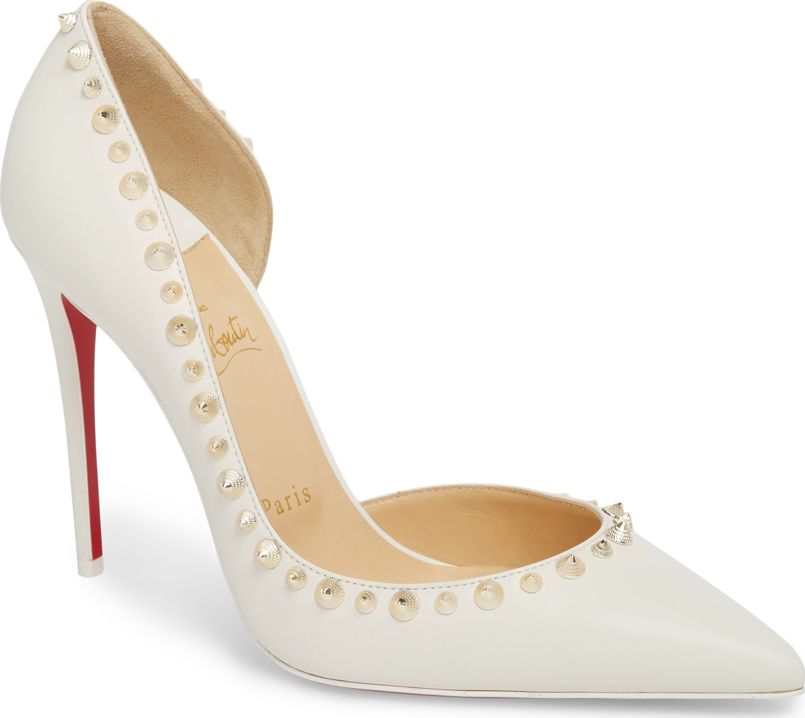 Christian Louboutin Irishell Spiked Half d'Orsay Pump