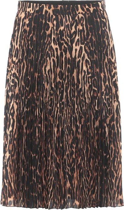 Burberry London England Rersby leopard-print midi skirt