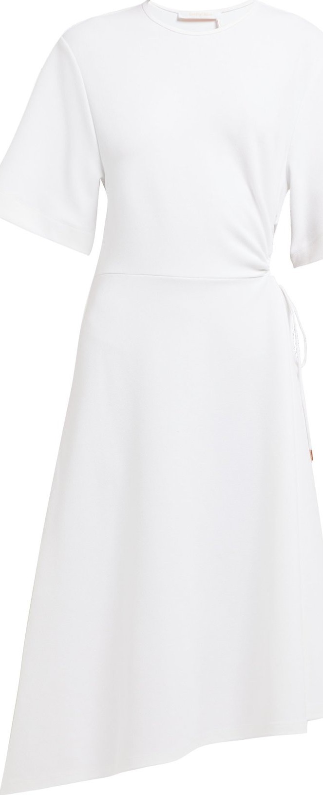 See By Chloé Gathered cut-out crepe midi dress