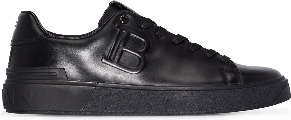Balmain - B-Court embossed low-top sneakers