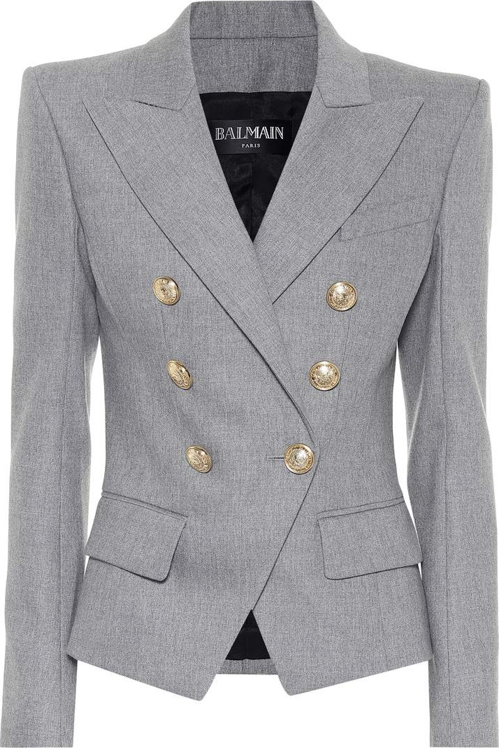 Balmain Wool-blend blazer