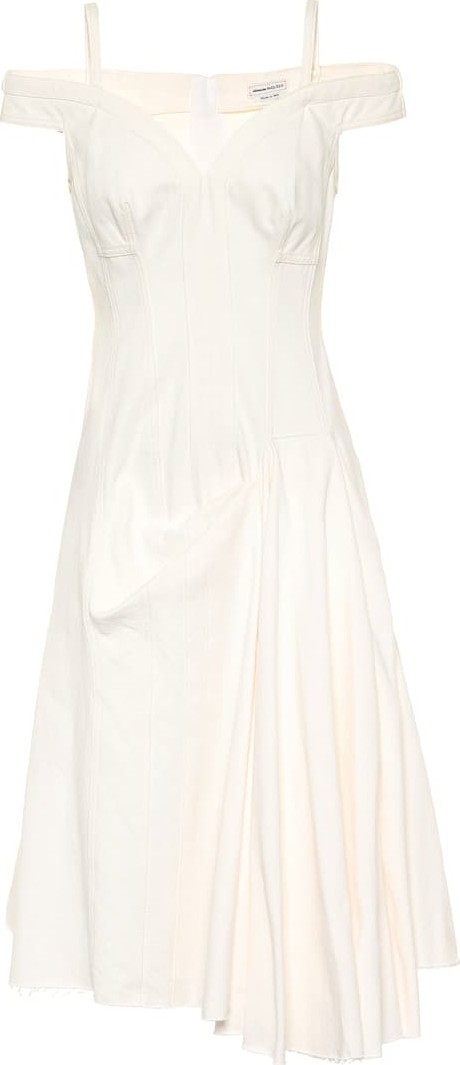Alexander McQueen Denim midi dress
