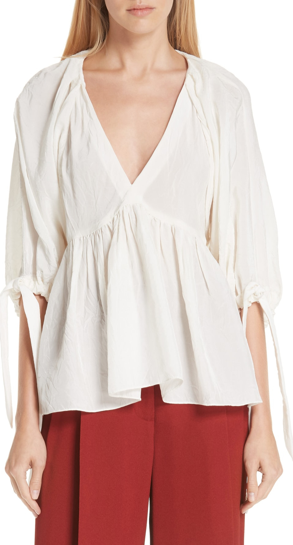 3.1 Phillip Lim Tie Cuff Top