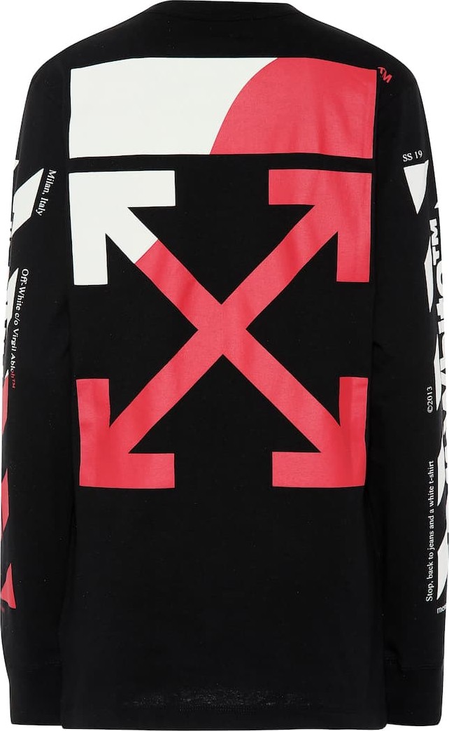 Off White Printed cotton top