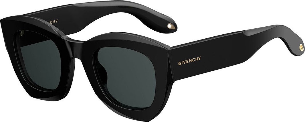 Givenchy Square Monochromatic Sunglasses, Black Givenchy Square Monochromatic Sunglasses, Black