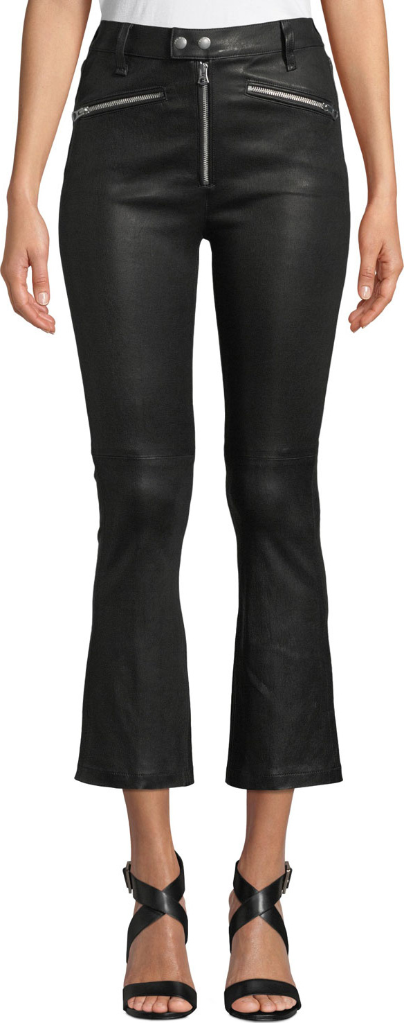 Rag & Bone Braxton Faux-Leather Cropped Pants