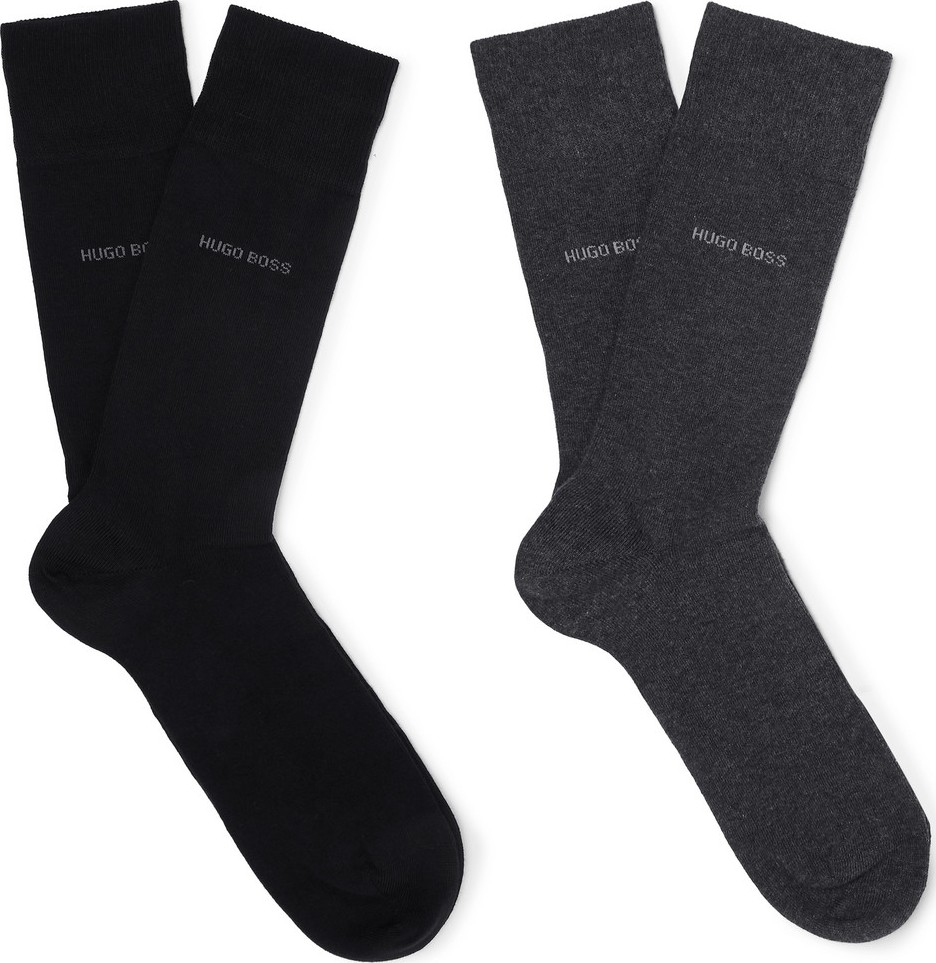 HUGO BOSS Two-Pack Stretch Cotton-Blend Socks