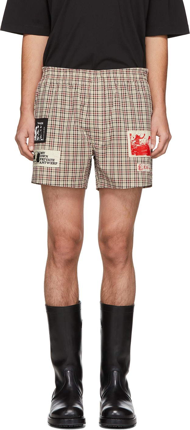 Raf Simons Off-white Patch Boxer Shorts