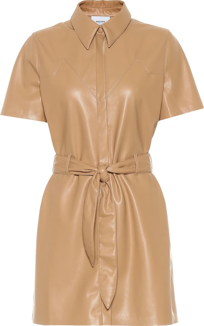 Nanushka Roberta faux leather minidress