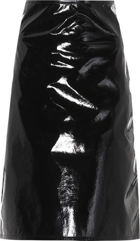 Helmut Lang Faux leather skirt
