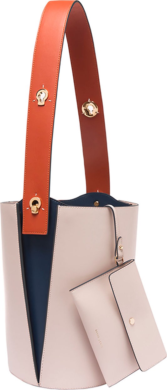 Danse Lente Mini Lorna Colorblock Leather Hobo Bag