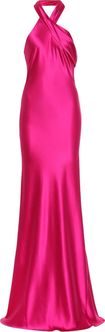 Galvan Pandora silk gown