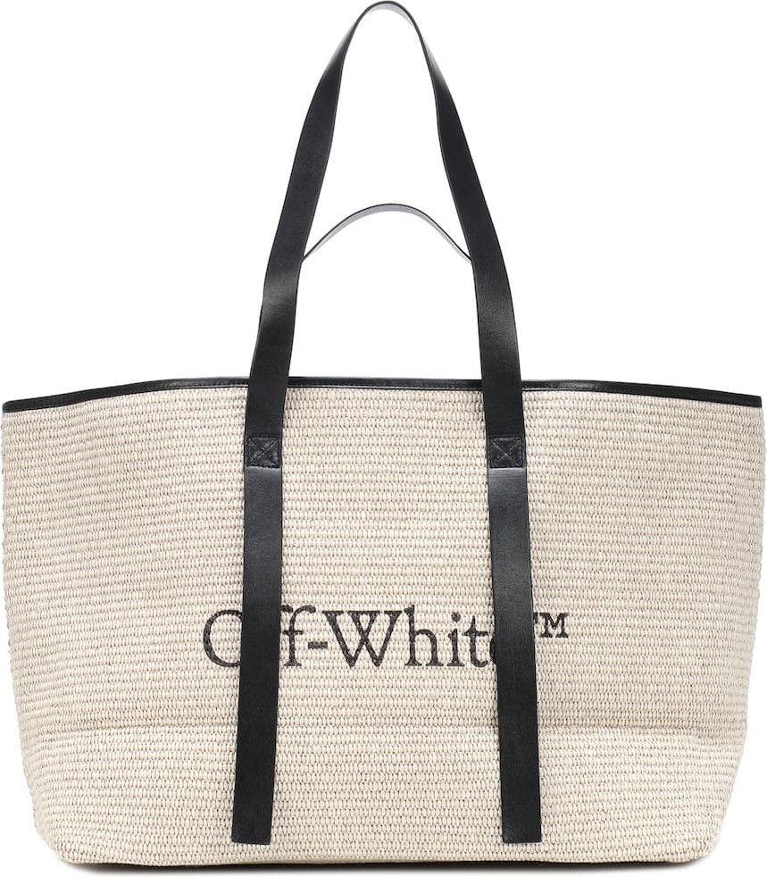 Off White Logo canvas shopper