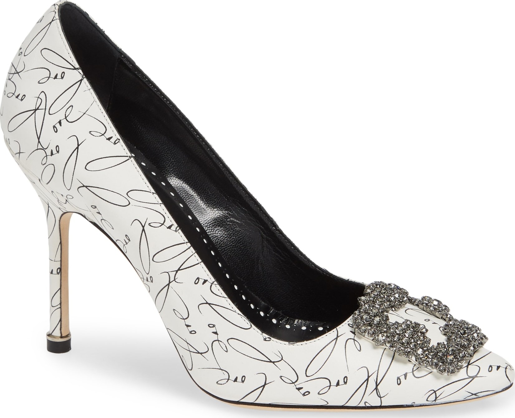 Manolo Blahnik Decade of Love Hangisi Anniversary Embellished Pump
