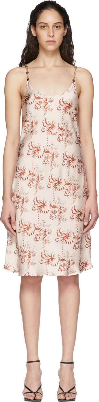 Paco Rabanne Beige Printed Dress