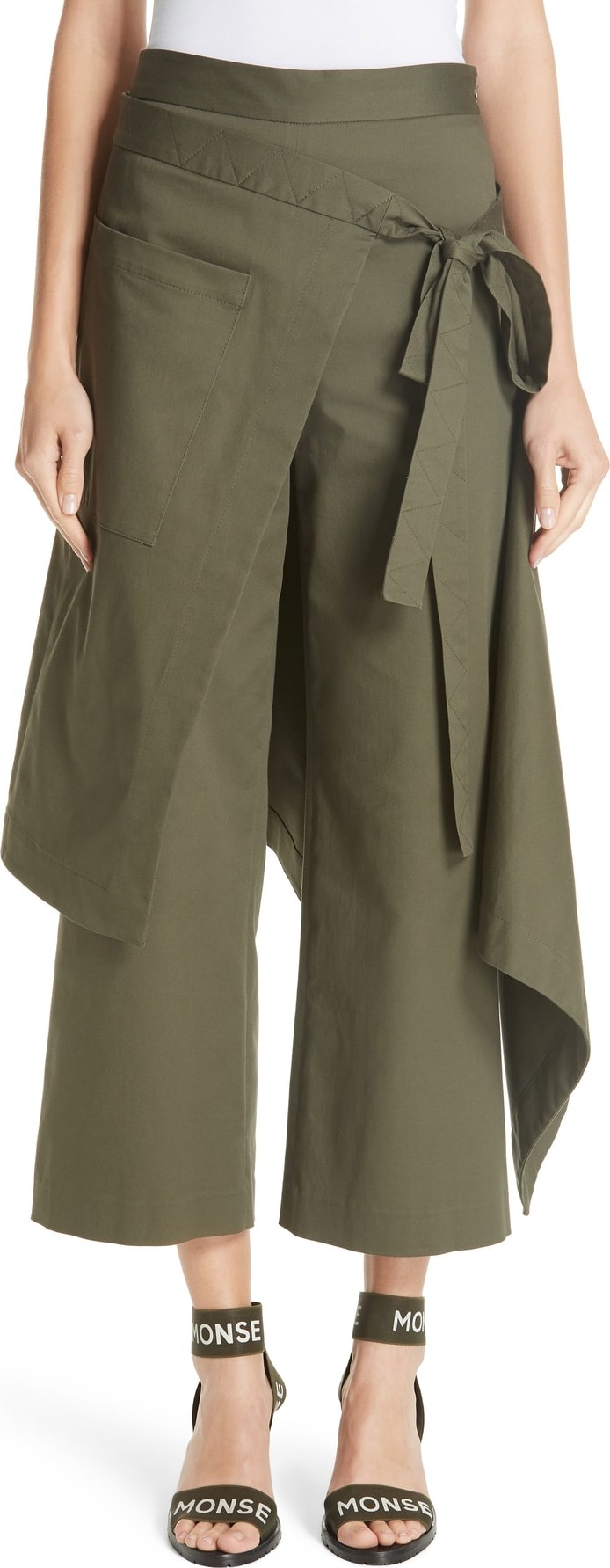 Monse Cotton Twill Apron Pants
