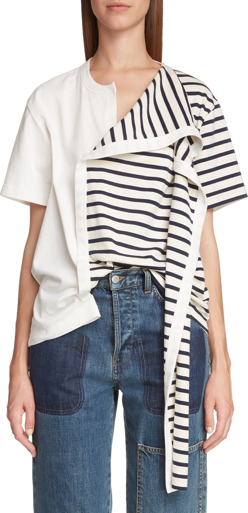 J.W.Anderson Asymmetrical Draped Tee