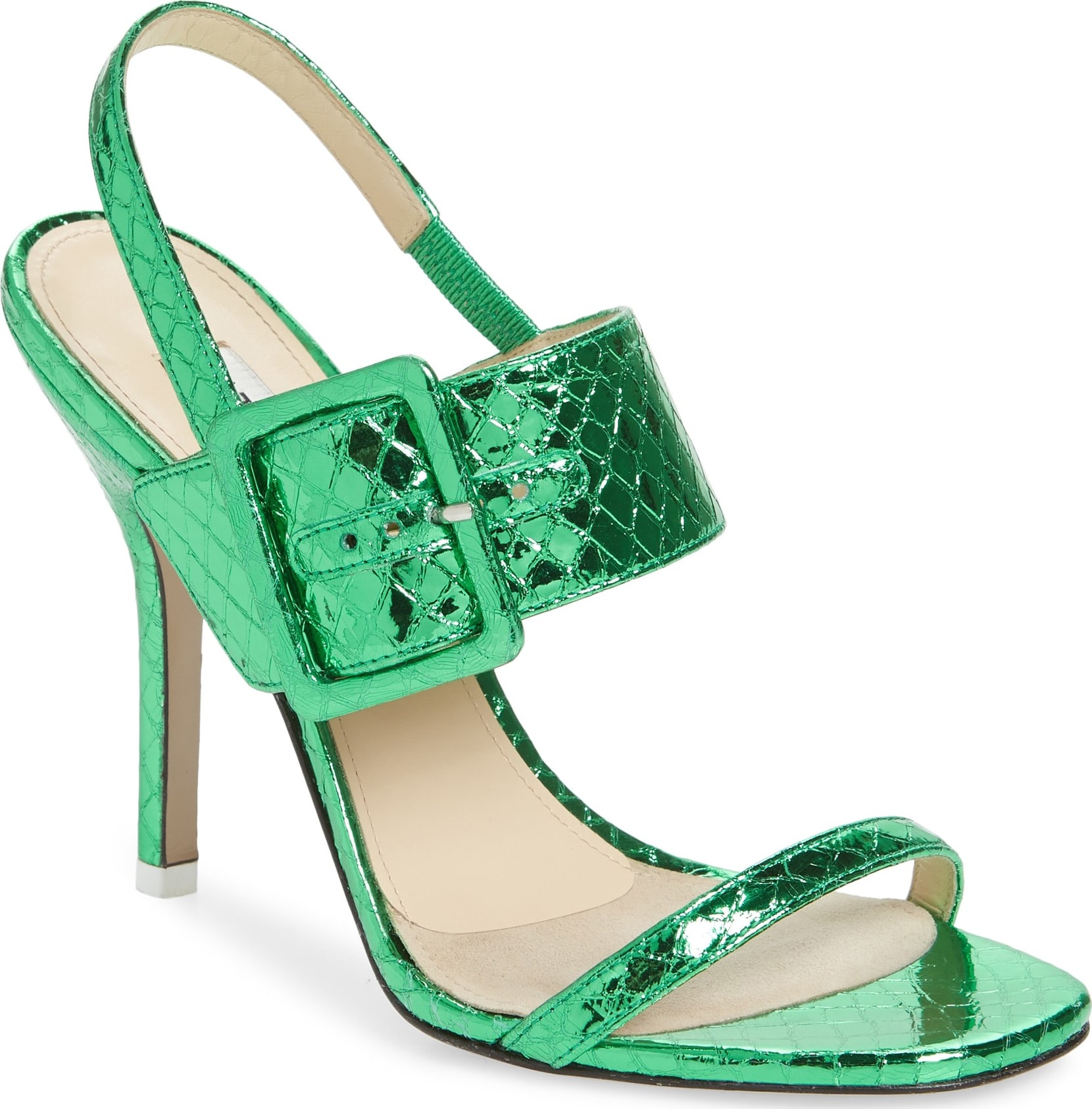 Attico Mariah Buckle Quarter Strap Sandal