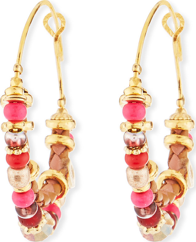 GAS Bijoux Comedia Beaded Hoop Earrings
