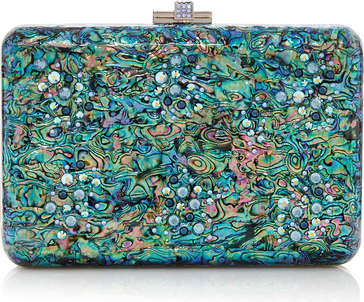 Judith Leiber Under The Sea Slim Slide Minaudiere Clutch Bag