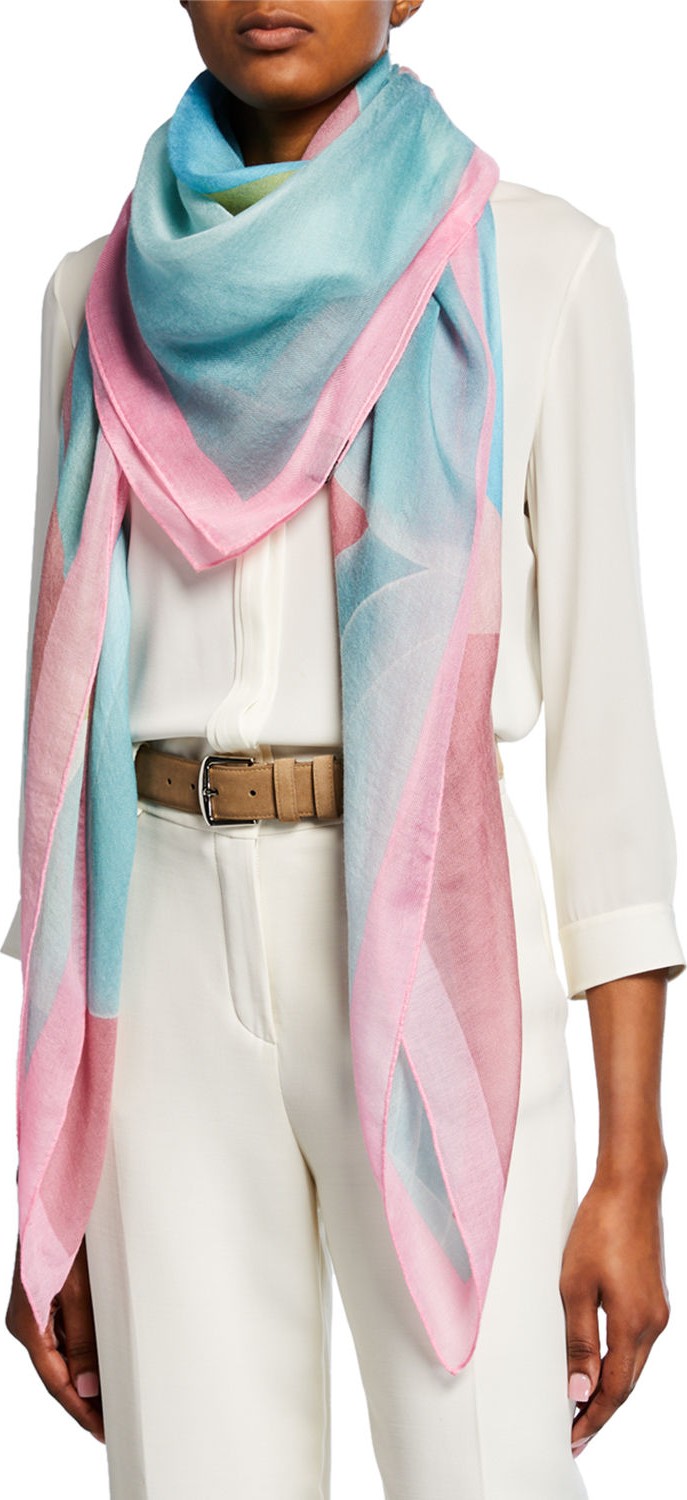 Loro Piana Circling Cashmere-Blend Scarf